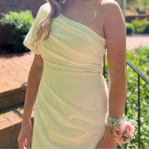 ASTR the Label white one shoulder dress